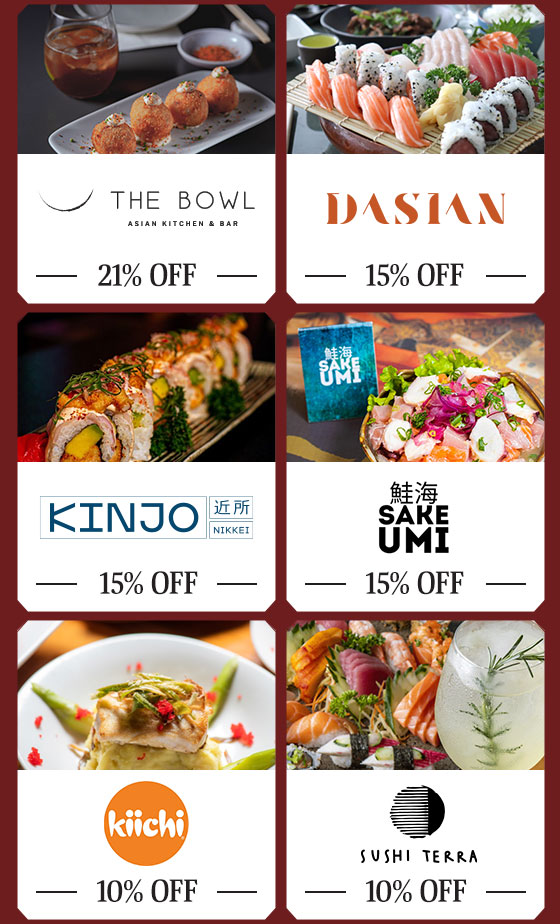 Dasian | Kiichi | The Bowl | Sushi Terra | Kinjo | Sakeumi