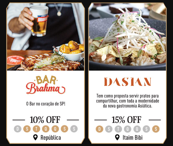 Bar Brahma: 10% OFF | Dasian: 15% OFF