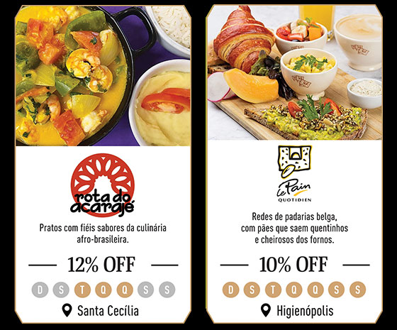 Rota do Acarajé: 12% Off | Le Pain Quotidien: 10% Off