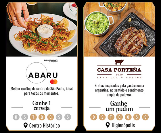 Abaru: Ganhe 1 cerveja | Casa Porteña: Ganhe um Pudim