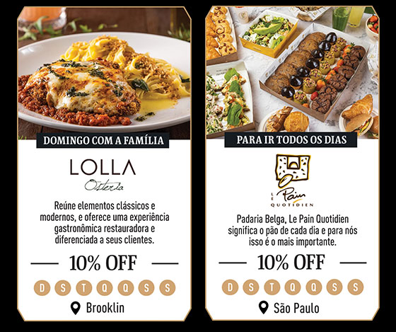 Lolla: 10% OFF | Le Pain Quotidien: 10% OFF