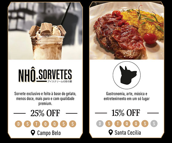 Nhô Sorvetes: 25% Off | Frê Restobar: 15% Off