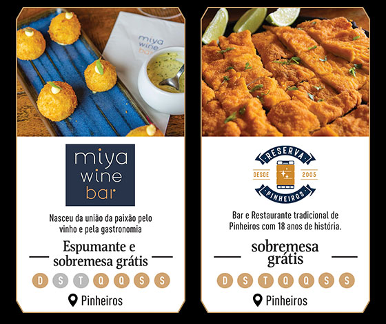 Miya Wine Bar: Espumante e sobremesa grátis | Reserva Pinheiros: Sobremesa Grátis