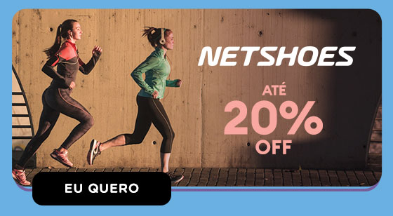 NETSHOES: Até 20% OFF. Eu quero.