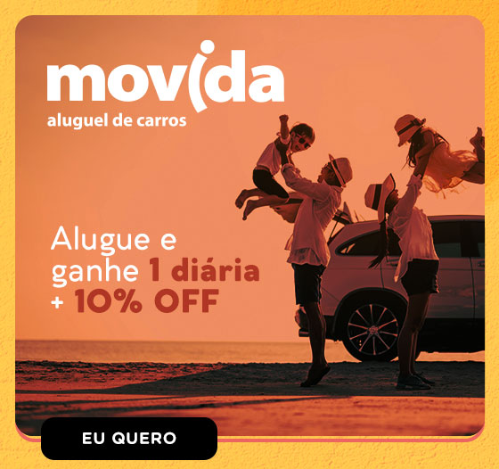 MOVIDA: Alugue e ganhe 1 diária + 10% OFF. Eu quero.