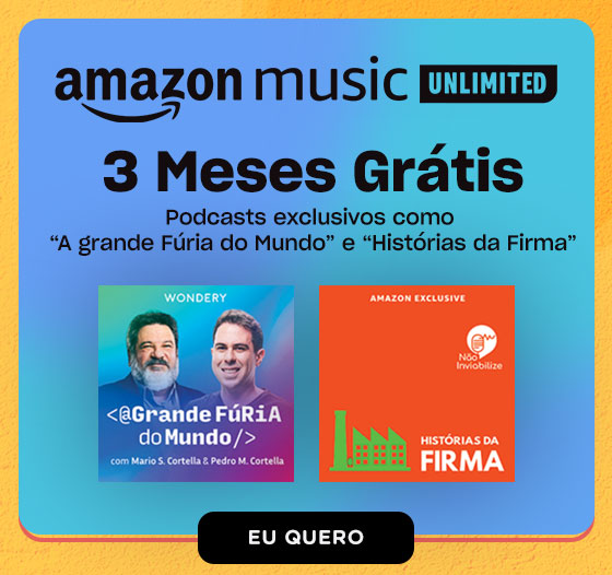 AMAZON MUSIC: 3 meses grátis. Eu quero.