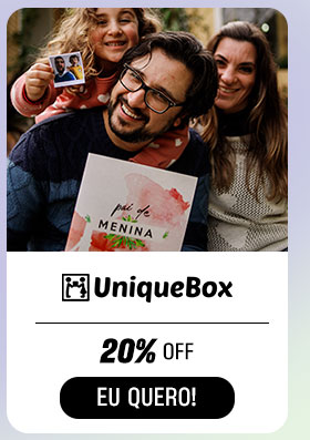 UNIQUEBOX: 20% OFF. Eu quero.