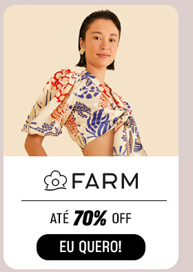 FARM: até 70% OFF.  Eu quero.