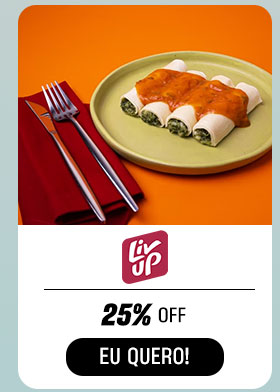 LIVUP: 25% OFF. Eu quero.