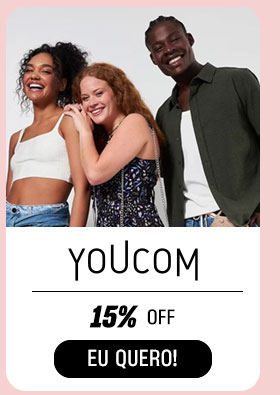 YOUCOM 15% OFF.  Eu quero.