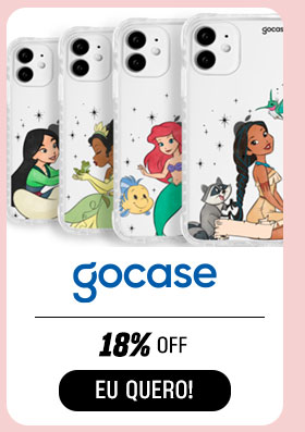 GO CASE: 18% OFF.  Eu quero.