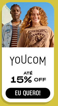 YOUCOM: até 15% OFF.  Eu quero.