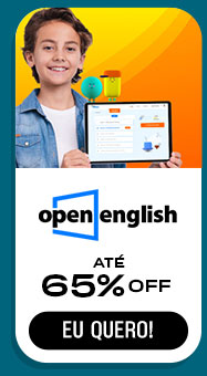 OPEN ENGLISH: até 65% OFF. Eu quero.