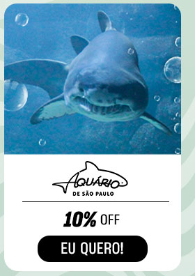 AQUÁRIO DE SP: 10% OFF. Eu quero.