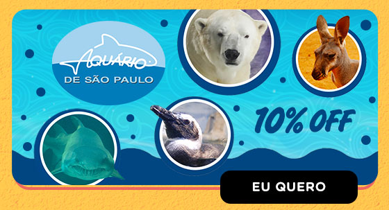 AQUÁRIO DE SÃO PAULO: 10% OFF