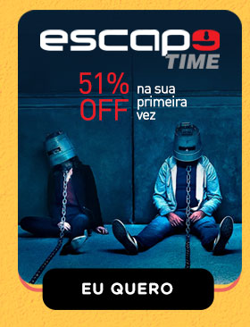 ESCAPE TIME: 51% OFF na sua primeira vez