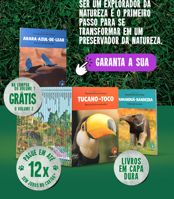 Ser explorador da natureza é o primeiro passo para se transformar em um preservador da natureza. Garanta a sua. Na compra do volume 1 grátis o volume 2. Paguem em até 12x sem juros | Frete grátis