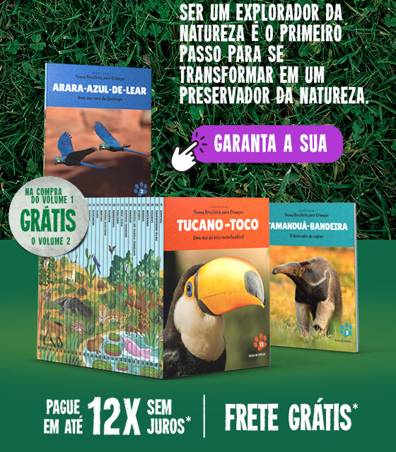 Ser explorador da natureza é o primeiro passo para se transformar em um preservador da natureza. Garanta a sua. Na compra do volume 1 grátis o volume 2. Paguem em até 12x sem juros | Frete grátis