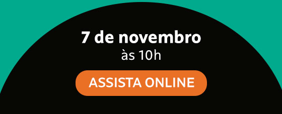 8 de novembro | às 15h | Inscreva-se