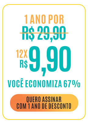 1 ano por 12x de R$ 9,90. Você economiza 67%. Quero assinar com 1 ano de desconto. Valor total R$ 118,80 anual