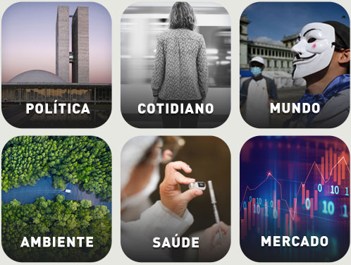 Política | Cotidiano | Mundo | Ambiente | Saúde | Mercado