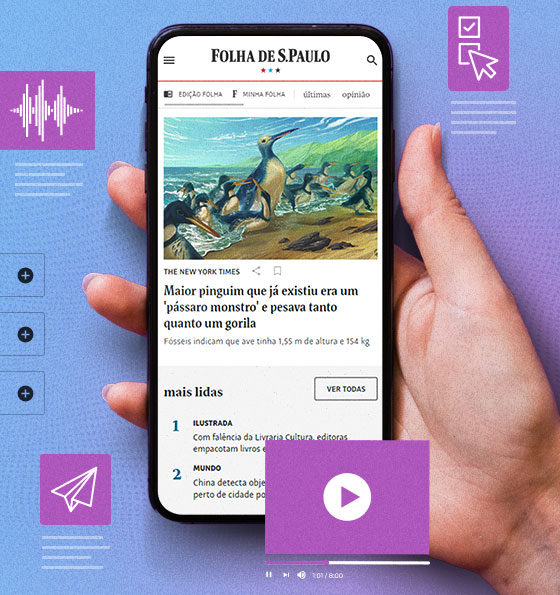 Mais de 200 colunistas e blogs, Novo app Folha para Android e iOS