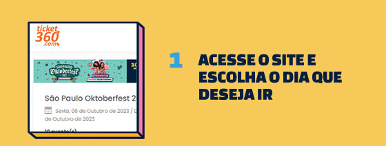 Acesse o site e escolha o dia que deseja ir