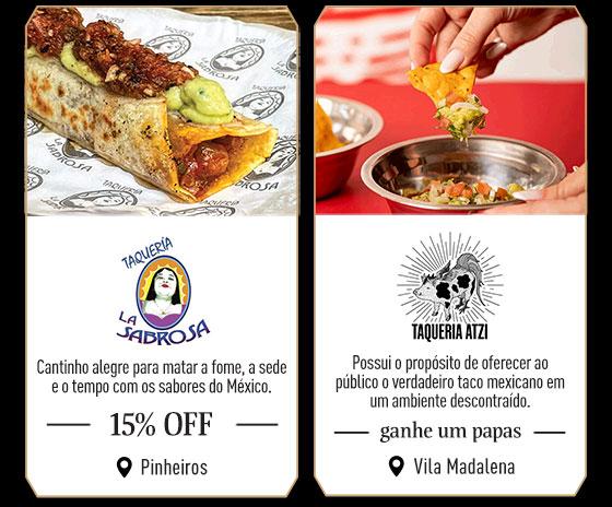 La Sabrosa: 15% Off | Taqueria Atzi: Ganhe um papas