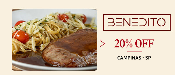 Benedito: 20% OFF