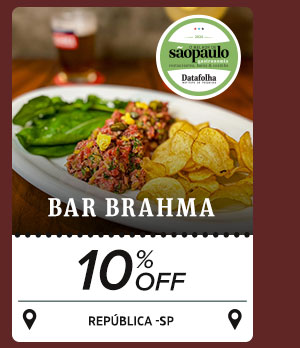 10% OFF no Bar Brahma