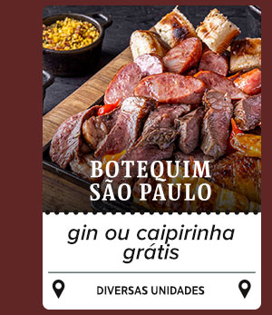 Gin ou Caipirinha no Botequim São Paulo