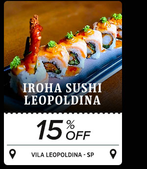 Iroha Sushi Leopoldina: 15% OFF