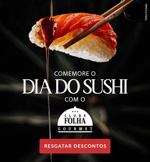 Comemore o Dia do Sushi com o Clube Folha Gourmet. Resgatar descontos.