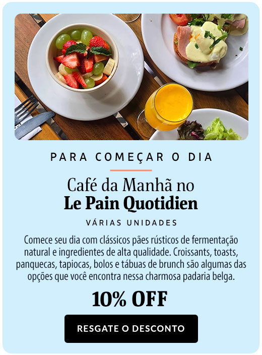 Café da Manhã no Le Pain Quotidien