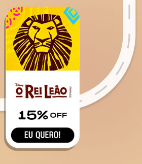 O Rei Leão: 15% Off. Eu quero!