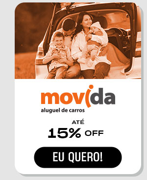 Movida: até 15% Off. Eu quero!