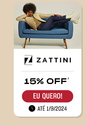 Zattini 15% OFF | Eu Quero!