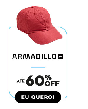 Até 60% OFF na Armadillo