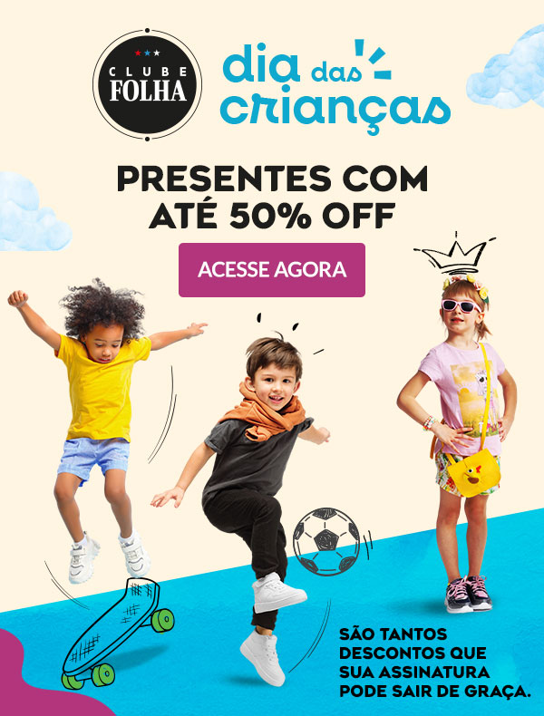 Clube Folha Dia das Crianças com até 50% OFF. Acesse agora! São tantos descontos que sua assinatura pode sair de graça.