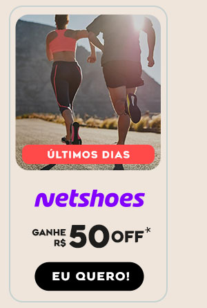 Netshoes: R$ 50 OFF. Eu quero!