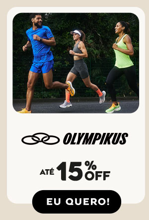 Olympikus: 15% OFF*. Eu quero!