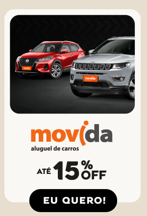 Movida: até 15% OFF*. Eu quero!