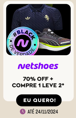 Black Friday Netshoes: 70% OFF + Compre 1 leve 2*