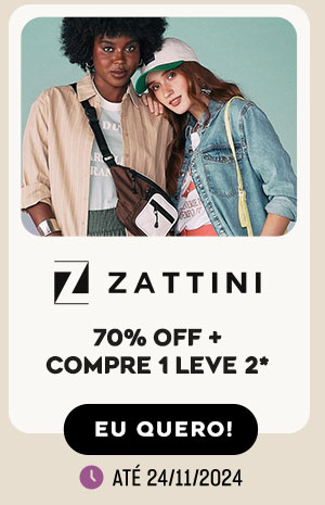 Black Friday Zattini: 70% OFF + Compre 1 leve 2*