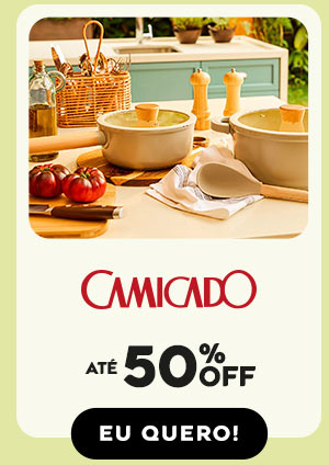 Até 50% OFF na Camicado