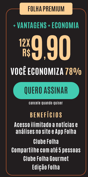 Folha Premium: 12x R$ 9,90. Você economiza 78%. Quero Assinar