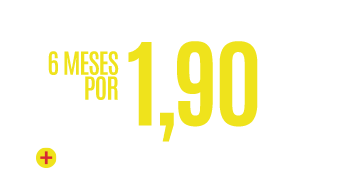 Oferta Especial: 6 meses por R$ 1,90/mês