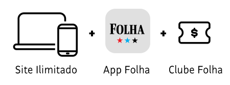 Site ilimitado + app Folha + Clube Folha