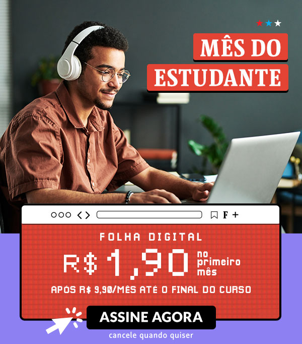 Mês do Estudante | Folha Digital: R$ 1,90 no primeiro mês, após R$ 9,90/mês até o final do curso. Assine Agora, cancele quando quiser