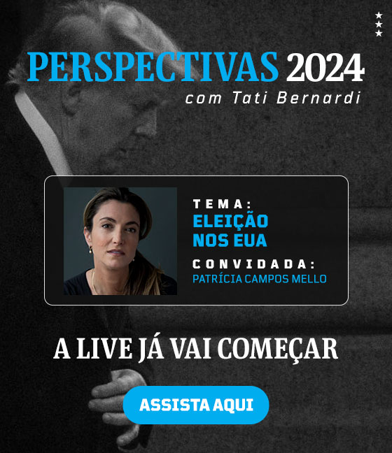 Perspectivas 2024 com Tati Bernardi - Tema: Eleição nos EUA. Convidada: Patrícia Campos Mello. A live já vai começar. Assista aqui